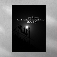 Qur'an 93:7 Poster