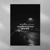 Qur'an 36:36 Poster